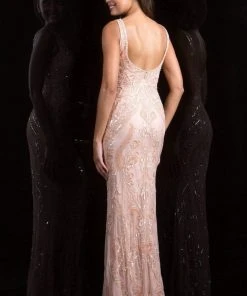 Scala - 48784 Sequin Bateau Sheath Dress 9 Scala - 48784 Sequin Bateau Sheath Dress