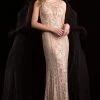 Scala - 48788 Illusion Scoop Neck Sequined Sheath Gown 2 Scala - 48788 Illusion Scoop Neck Sequined Sheath Gown