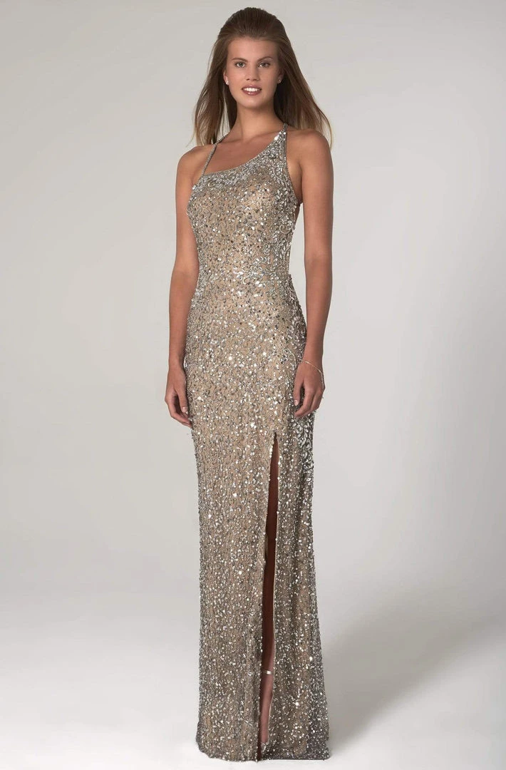 SCALA - 60081 Embellished Asymmetric Long Dress 3 SCALA - 60081 Embellished Asymmetric Long Dress