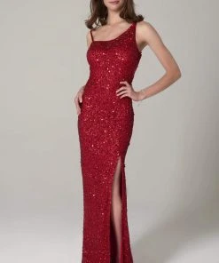 SCALA - 60081 Embellished Asymmetric Long Dress 12 SCALA - 60081 Embellished Asymmetric Long Dress