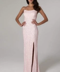 SCALA - 60100 Scoop Sequined Column Dress 16 SCALA - 60100 Scoop Sequined Column Dress