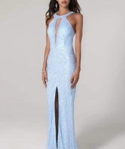 SCALA - 60113 Embellished Jewel Column Dress