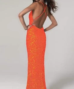 SCALA - 60141 Neon Sequined Column Dress