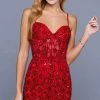 SCALA - 60232 Sweetheart Sequined Corset Dress
