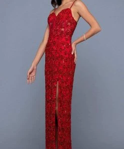 SCALA - 60256 Lace Embellished Evening Dress