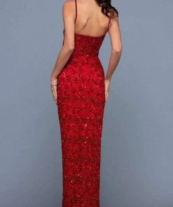 SCALA - 60256 Lace Embellished Evening Dress