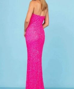 SCALA - 60291 Sequin Strapless Long Gown