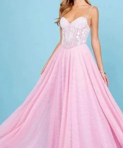 SCALA - 60293 Beaded Sweetheart A-Line Gown