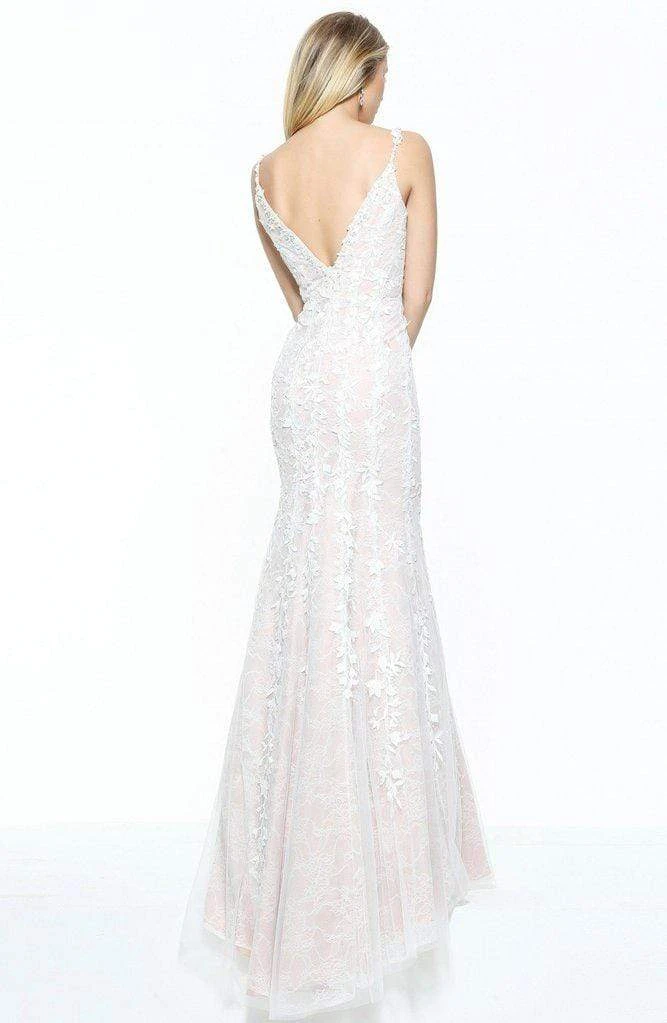 Sherri Hill - 50938 Long Plunging Lace Fitted Trumpet Dress 4 Sherri Hill - 50938 Long Plunging Lace Fitted Trumpet Dress