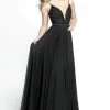Sherri Hill - 51009 Beaded V- Neckline A Line Chiffon Dress 2 Sherri Hill - 51009 Beaded V- Neckline A Line Chiffon Dress