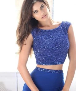 Sherri Hill - 51125 Beaded Two Piece Scoop Long Dress 11 Sherri Hill - 51125 Beaded Two Piece Scoop Long Dress