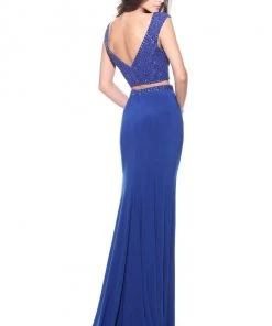 Sherri Hill - 51125 Beaded Two Piece Scoop Long Dress 10 Sherri Hill - 51125 Beaded Two Piece Scoop Long Dress