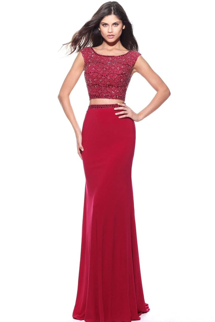 Sherri Hill - 51125 Beaded Two Piece Scoop Long Dress 8 Sherri Hill - 51125 Beaded Two Piece Scoop Long Dress