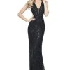 Sherri Hill - 51245 Beaded Plunging V-Neck Long Dress 1 Sherri Hill - 51245 Beaded Plunging V-Neck Long Dress