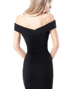 Sherri Hill - 51423 Neoprene Short Off The Shoulder Dress