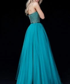 Sherri Hill - 51438 Strapless Beaded Bodice A-Line Dress