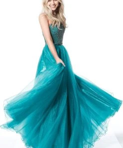 Sherri Hill - 51438 Strapless Beaded Bodice A-Line Dress