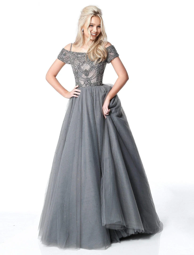 Sherri Hill - 51450 Embellished Off-Shoulder Ballgown 3 Sherri Hill - 51450 Embellished Off-Shoulder Ballgown
