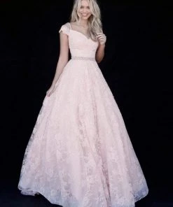 Sherri Hill - 51451 Beaded Off-Shoulder A Line Evening Dress