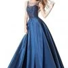 Sherri Hill - 51478 Embellished Bateau A-line Dress With Train 1 Sherri Hill - 51478 Embellished Bateau A-line Dress With Train