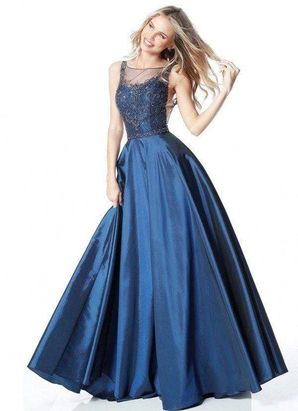 Sherri Hill - 51478 Embellished Bateau A-line Dress With Train 3 Sherri Hill - 51478 Embellished Bateau A-line Dress With Train