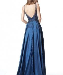 Sherri Hill - 51478 Embellished Bateau A-line Dress With Train 6 Sherri Hill - 51478 Embellished Bateau A-line Dress With Train