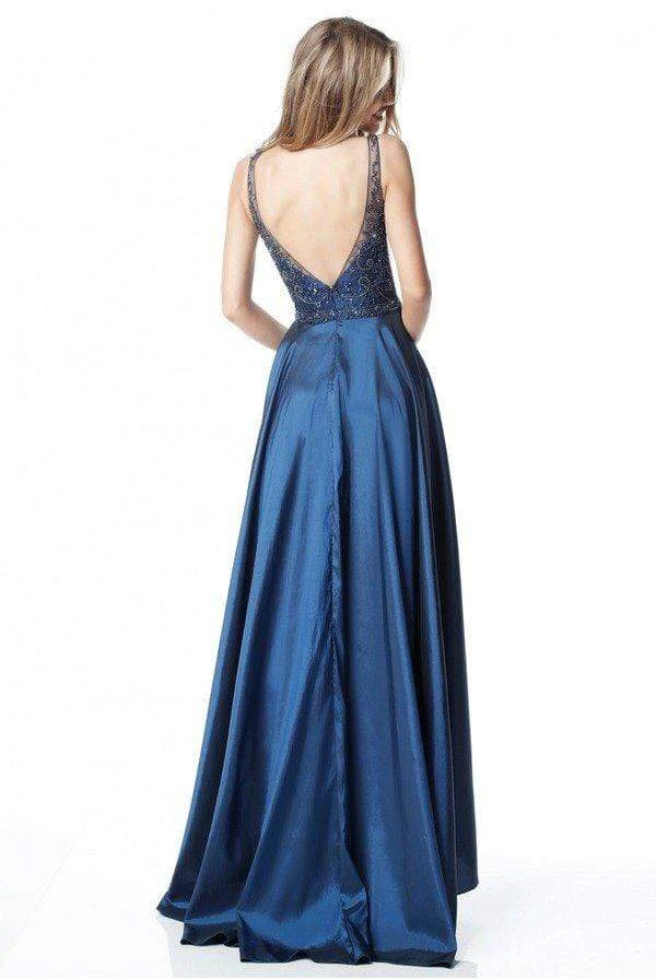 Sherri Hill - 51478 Embellished Bateau A-line Dress With Train 4 Sherri Hill - 51478 Embellished Bateau A-line Dress With Train