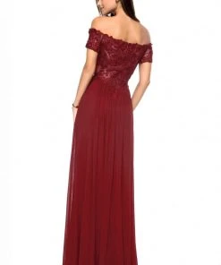 Sherri Hill - 51556 Beaded Lace Off-Shoulder A-Line Dress 13 Sherri Hill - 51556 Beaded Lace Off-Shoulder A-Line Dress