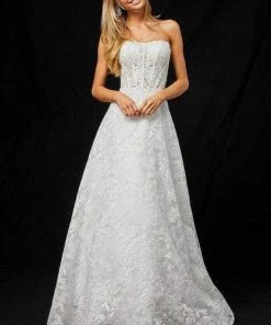 Sherri Hill - 51572 Strapless Sweetheart Lace Evening Dress