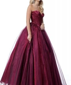 Sherri Hill - 51583 Strapless Plunging Sweetheart Ballgown