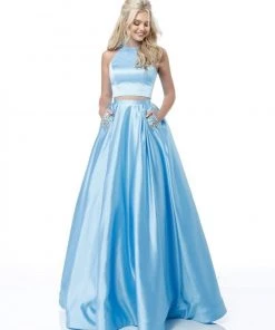 Sherri Hill - 51587 Two Piece A Line Dress With Beaded Pockets