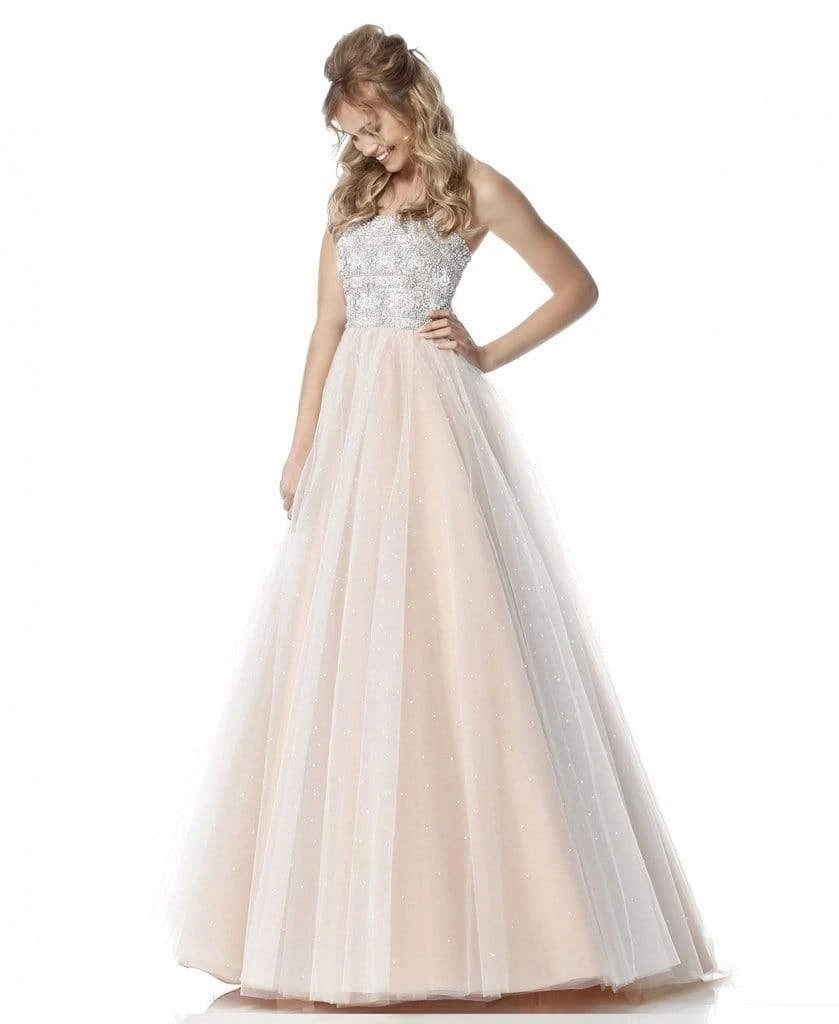 Sherri Hill - 51592 Strapless Beaded Bodice Tulle Ballgown 6 Sherri Hill - 51592 Strapless Beaded Bodice Tulle Ballgown
