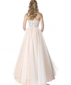 Sherri Hill - 51592 Strapless Beaded Bodice Tulle Ballgown