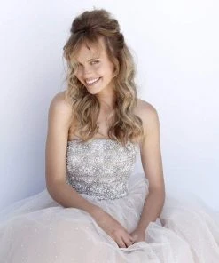 Sherri Hill - 51592 Strapless Beaded Bodice Tulle Ballgown 11 Sherri Hill - 51592 Strapless Beaded Bodice Tulle Ballgown