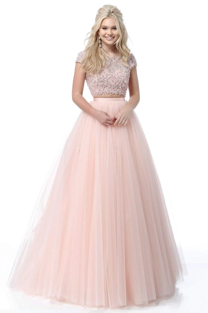 Sherri Hill - 51594 Cap Sleeve Beaded Two-Piece Dress 3 Sherri Hill - 51594 Cap Sleeve Beaded Two-Piece Dress