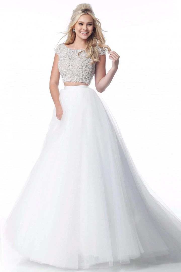 Sherri Hill - 51594 Cap Sleeve Beaded Two-Piece Dress 5 Sherri Hill - 51594 Cap Sleeve Beaded Two-Piece Dress