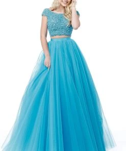 Sherri Hill - 51594 Cap Sleeve Beaded Two-Piece Dress 15 Sherri Hill - 51594 Cap Sleeve Beaded Two-Piece Dress