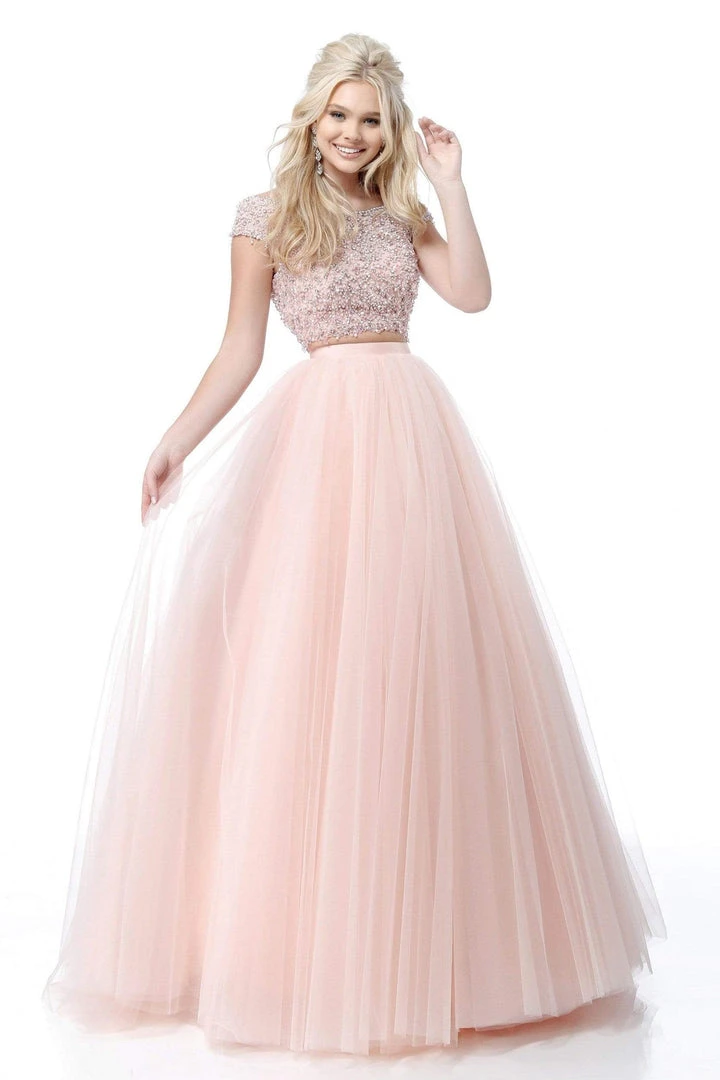 Sherri Hill - 51594 Cap Sleeve Beaded Two-Piece Dress 4 Sherri Hill - 51594 Cap Sleeve Beaded Two-Piece Dress