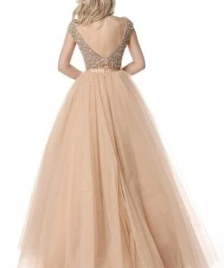 Sherri Hill - 51594 Cap Sleeve Beaded Two-Piece Dress 14 Sherri Hill - 51594 Cap Sleeve Beaded Two-Piece Dress