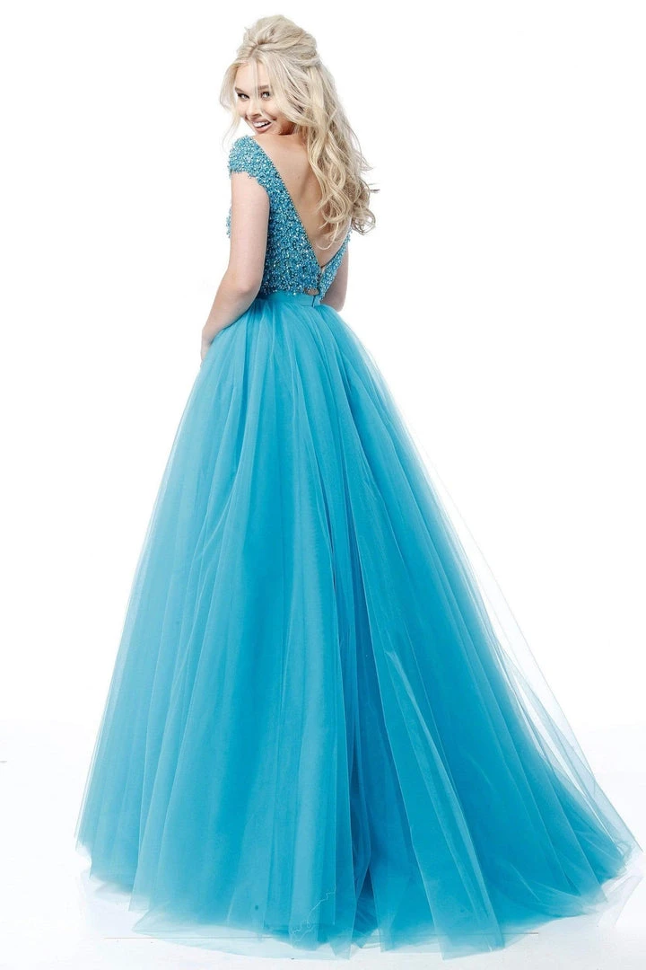 Sherri Hill - 51594 Cap Sleeve Beaded Two-Piece Dress 9 Sherri Hill - 51594 Cap Sleeve Beaded Two-Piece Dress
