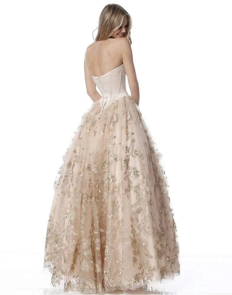 Sherri Hill - 51595 Strapless Corset Bodice Tulle Ballgown 4 Sherri Hill - 51595 Strapless Corset Bodice Tulle Ballgown