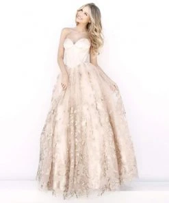 Sherri Hill - 51595 Strapless Corset Bodice Tulle Ballgown 11 Sherri Hill - 51595 Strapless Corset Bodice Tulle Ballgown