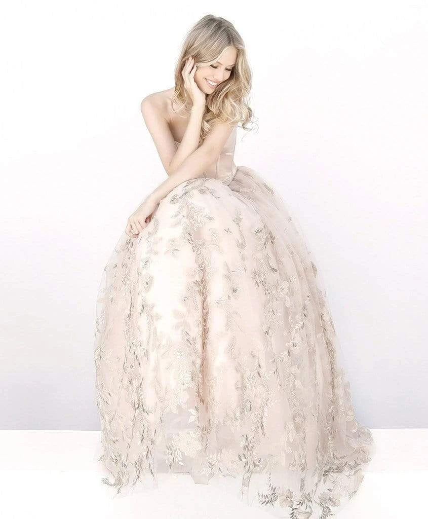 Sherri Hill - 51595 Strapless Corset Bodice Tulle Ballgown 6 Sherri Hill - 51595 Strapless Corset Bodice Tulle Ballgown