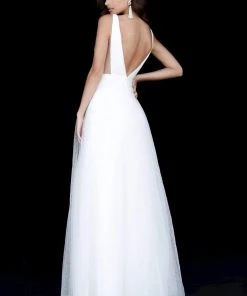 Sherri Hill - 51620 Pleated Plunging V-Neck Ballgown 8 Sherri Hill - 51620 Pleated Plunging V-Neck Ballgown