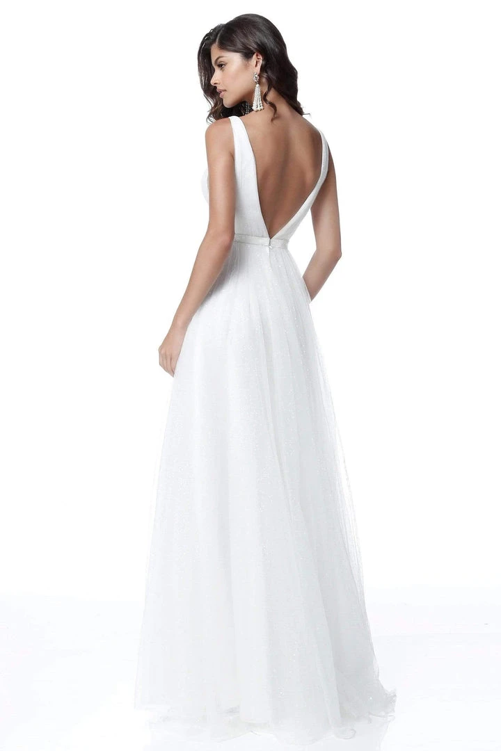 Sherri Hill - 51620 Pleated Plunging V-Neck Ballgown 6 Sherri Hill - 51620 Pleated Plunging V-Neck Ballgown