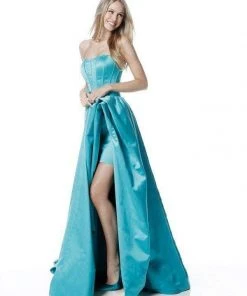 Sherri Hill - 51630 Strapless Semi-Sweetheart A-line Gown