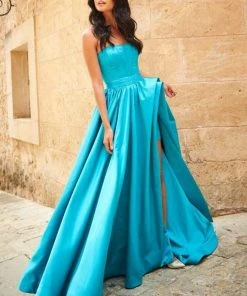 Sherri Hill - 51630 Strapless Semi-Sweetheart A-line Gown