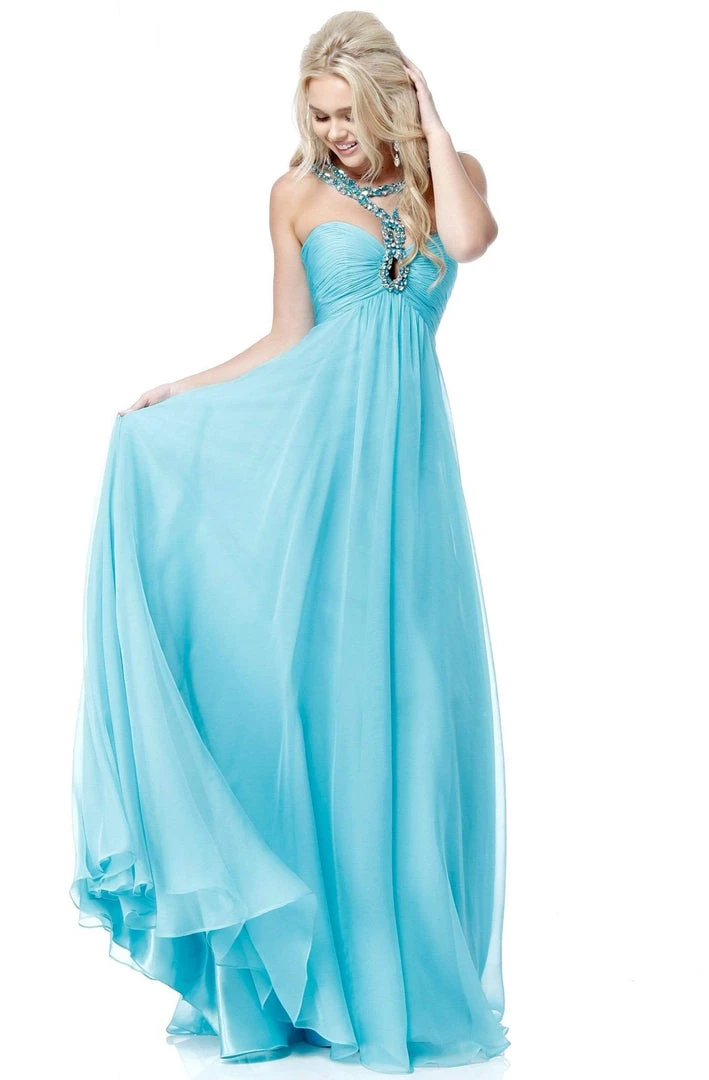 Sherri Hill - 51639 Embellished Strap Sweetheart Neckline Chiffon Gown 5 Sherri Hill - 51639 Embellished Strap Sweetheart Neckline Chiffon Gown