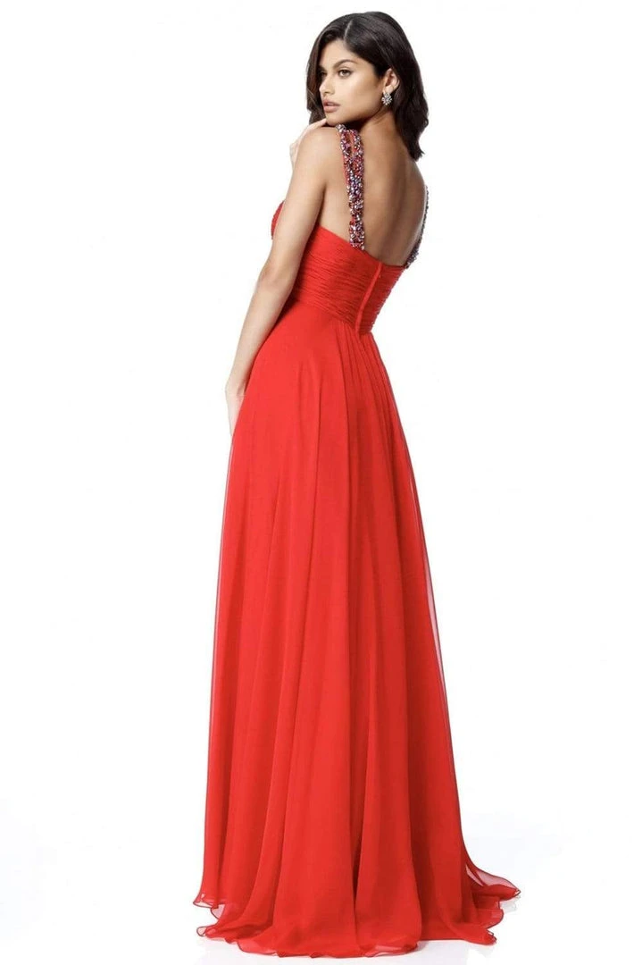 Sherri Hill - 51639 Embellished Strap Sweetheart Neckline Chiffon Gown 7 Sherri Hill - 51639 Embellished Strap Sweetheart Neckline Chiffon Gown