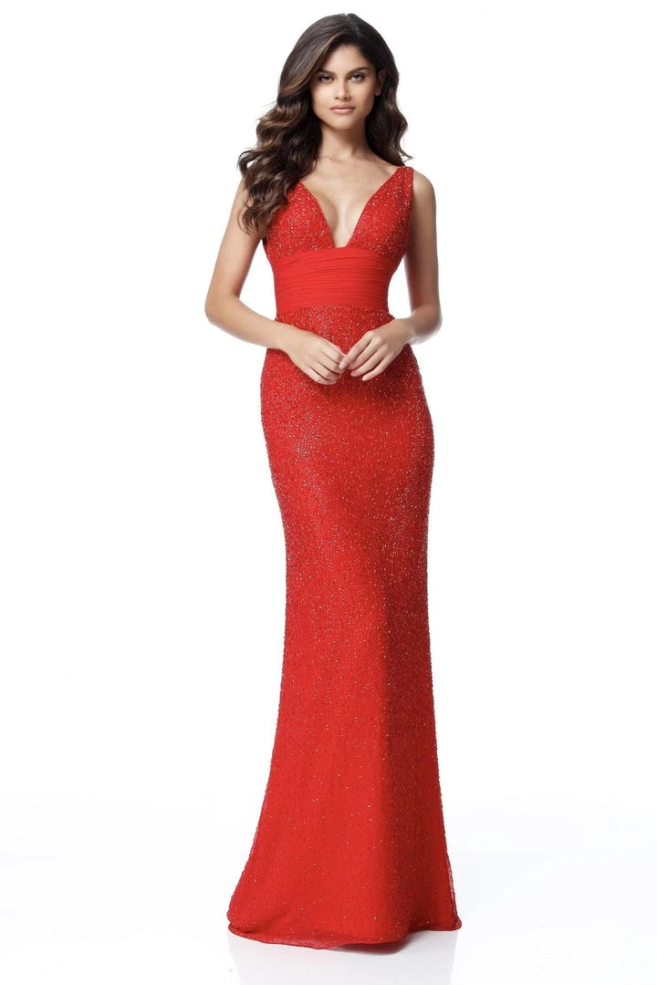 Sherri Hill - 51641 Beaded Fitted Long Sheath Dress 7 Sherri Hill - 51641 Beaded Fitted Long Sheath Dress